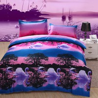 conjunto 4pcs modelo cisne 3D