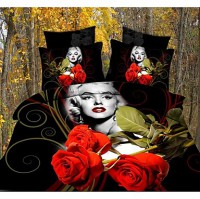 conjunto funda nordica 4pcs modelo marilyn monroe
